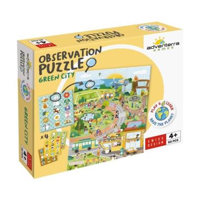 Jeux éducatifs GEOMAG - Puzzle écologique Green City - Poster inclus