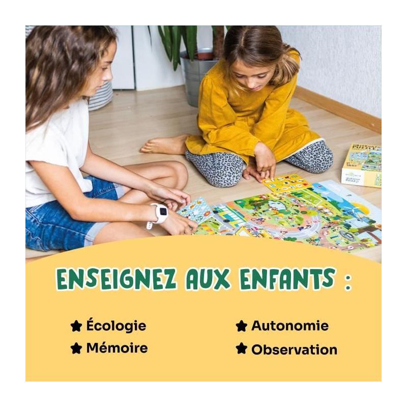 Jeux éducatifs GEOMAG - Puzzle écologique Green City - Poster inclus