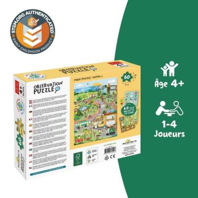 Jeux éducatifs GEOMAG - Puzzle écologique Green City - Poster inclus