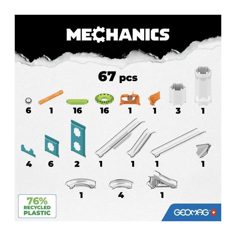 Circuit de billes magnétique GEOMAG - 67 pièces