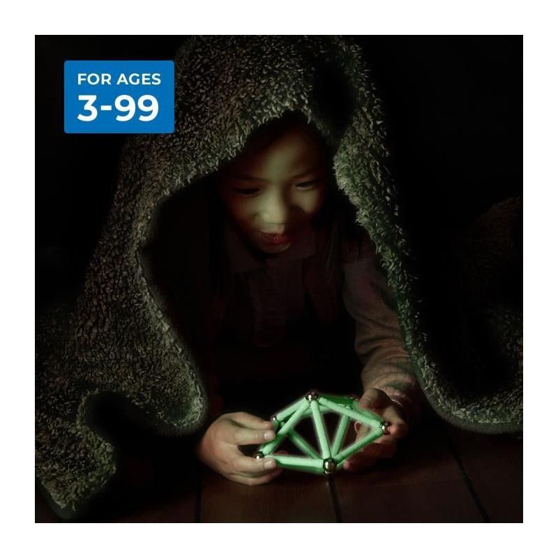 Coffret de Construction GEOMAG Glow Recycled - 42 Pièces Luminescentes