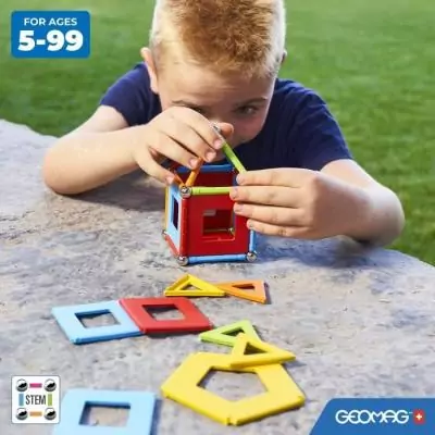 Construisez en 3D avec GEOMAG - Supercolor Panels Recycled 52 pièces