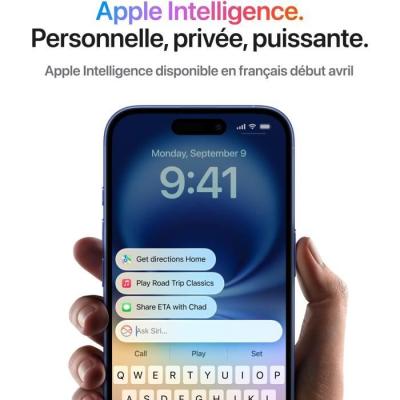 SMARTPHONE APPLE iPhone 16 Plus 256GB White - Réparable et Responsable