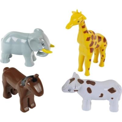 Puzzle magnétique Animaux drôles - KLEIN - 4 grands animaux - 16 pièces