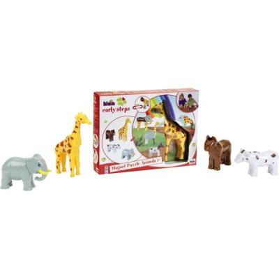 Puzzle magnétique Animaux drôles - KLEIN - 4 grands animaux - 16 pièces
