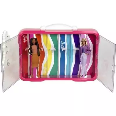 Mallette vitrine Barbie KLEIN - Parfaite pour ranger 6 poupées!