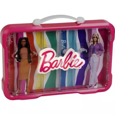 Mallette vitrine Barbie KLEIN - Parfaite pour ranger 6 poupées!