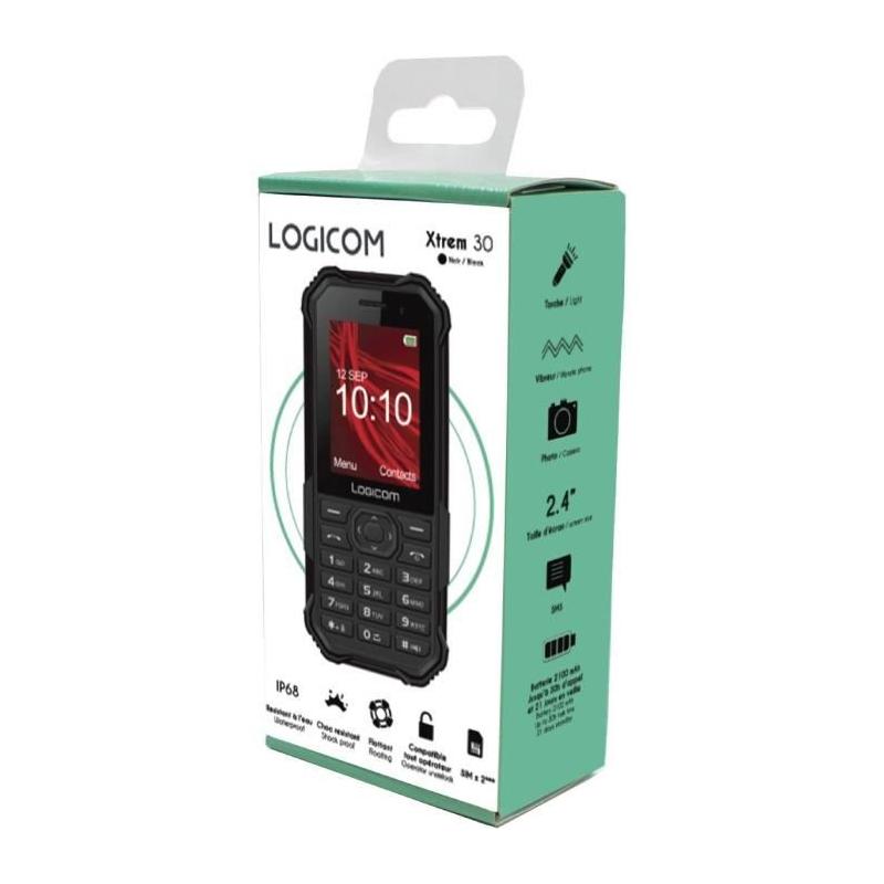 Téléphone Mobile LOGICOM XTREM 30 Noir - Compact et Performant