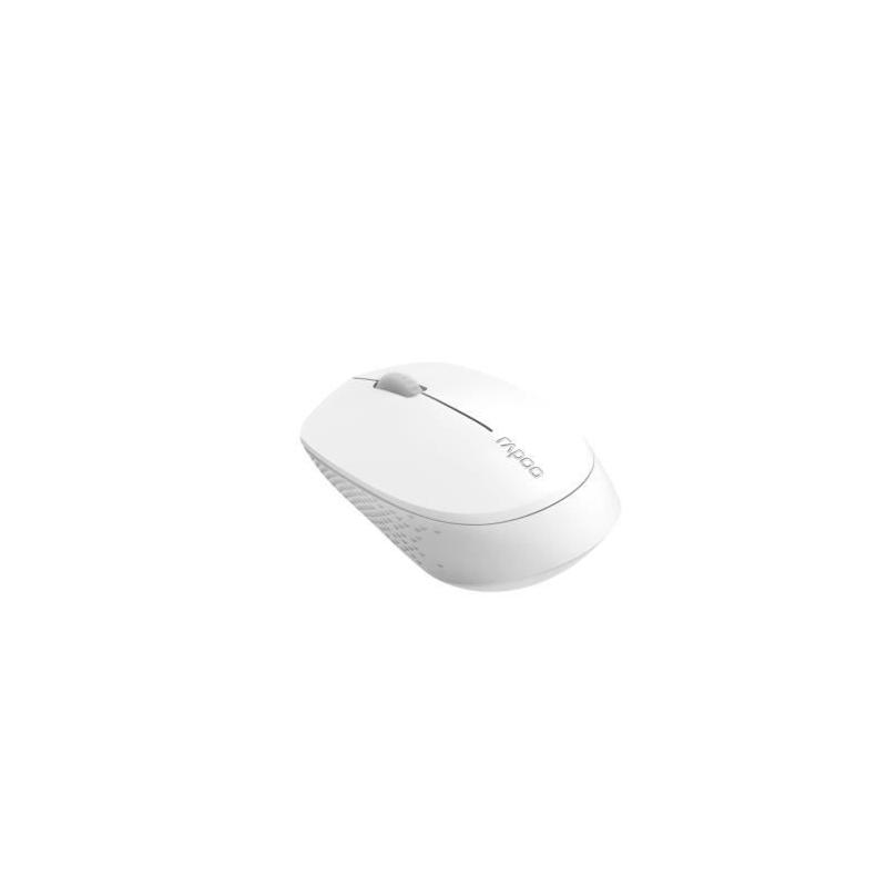 Souris sans fil Rapoo M100 Silent Blanche - Compacte et Silencieuse