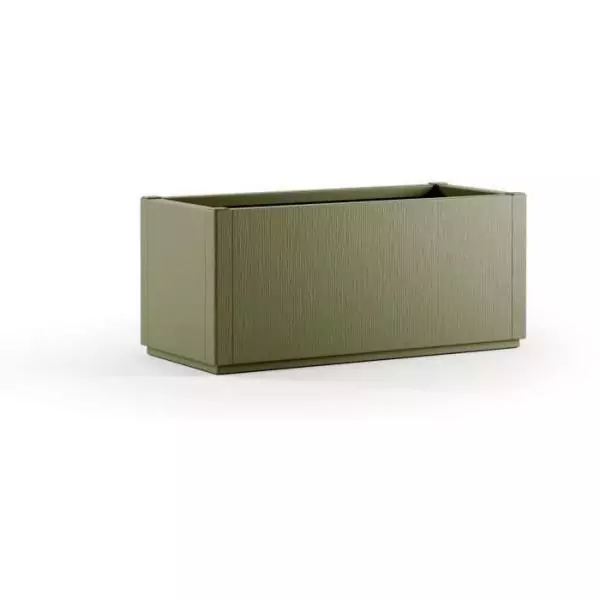 STEFANPLAST Bac a fleur/Jardiniere ETHICA rectangulaire 80 cm - 100x43x35 cm - Vert