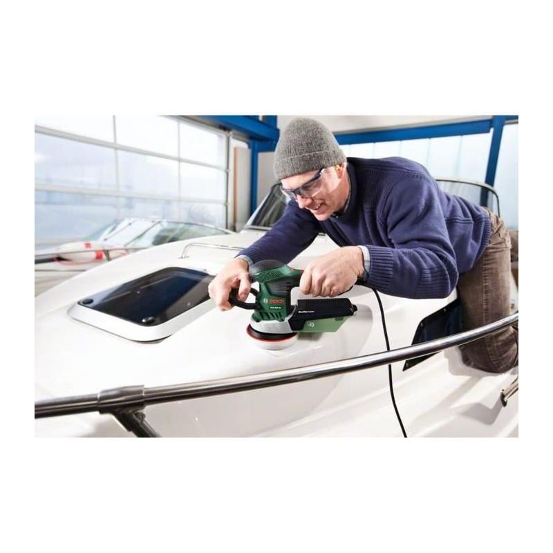 Ponceuse Excentrique Bosch PEX 400 AE (350W) avec Coffret de Rangement
