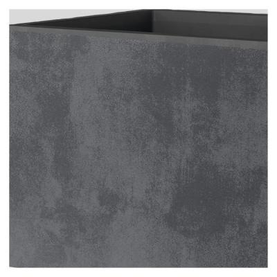 Pot de fleur Cube DEROMA Millennium R Anthracite 49 cm