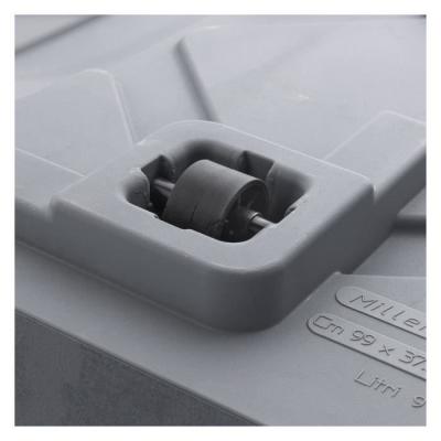 Jardinière Muret DEROMA Millennium R - Ashgrey - Avec réserve d'eau - 99 cm