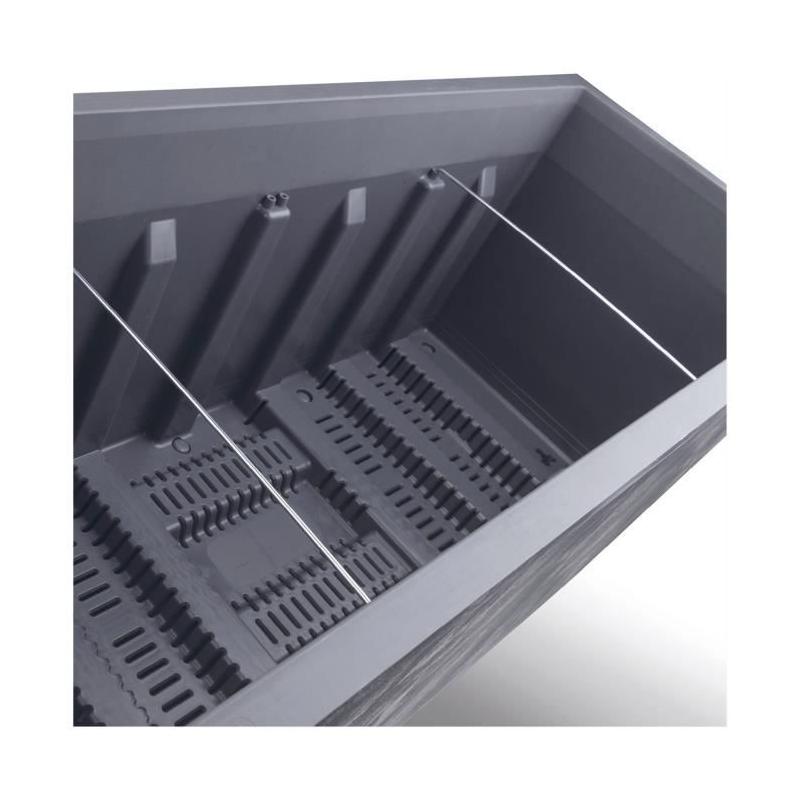 Jardinière Muret DEROMA Millennium R - Ashgrey - Avec réserve d'eau - 99 cm