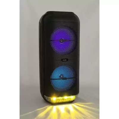 Enceinte Karaoké lumineuse - 500W - Bluetooth V5.0 - Noir