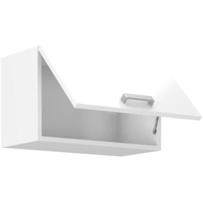 ATLAS Meuble hotte blanc pour cuisine - L60 x P31 x H72 cm