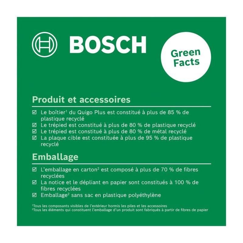 Mesurez avec précision avec le Laser ligne en croix Bosch Quigo+