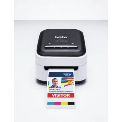 Imprimante Étiquettes et Photos Brother VC-500W pour Loisirs Créatifs