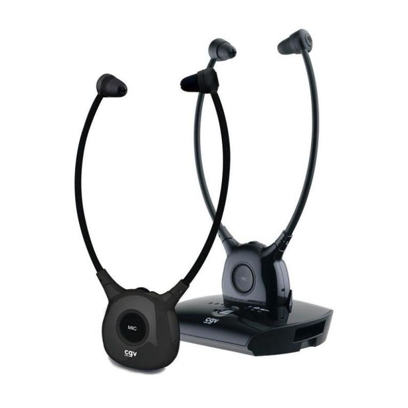 Casques sans fil TV/HIFI CGV DOLFIN ONYX DUO - Léger avec micro intégré