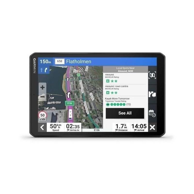 GPS GARMIN Camper 895: Écran 8'' - Itinéraires personnalisés - Alertes