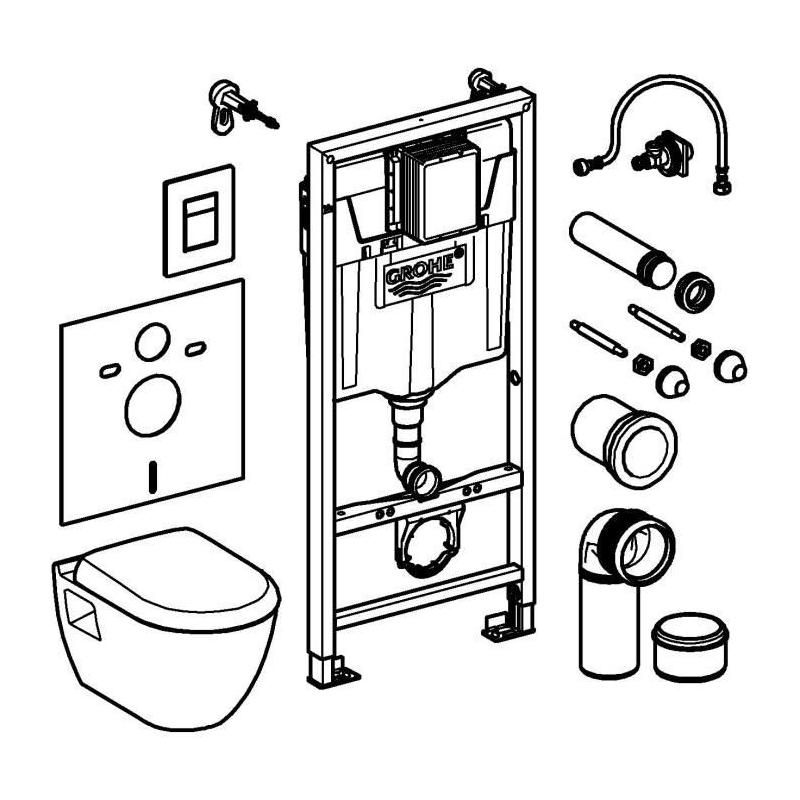 Pack WC complet - 6l 1,13m - GROHE