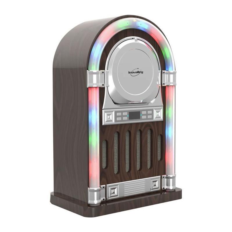Chaîne Hi-Fi Juke Box INOVALLEY RETRO13N 20W avec Lecteur CD Bluetooth