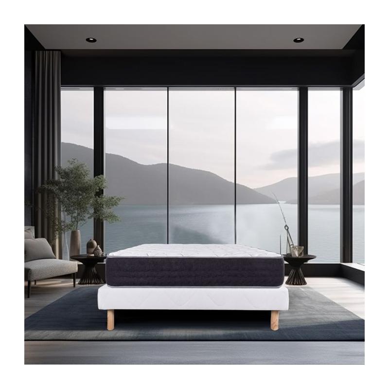 Ensemble matelas + sommier SERENITE 140x190 cm - Ferme - Plus responsable