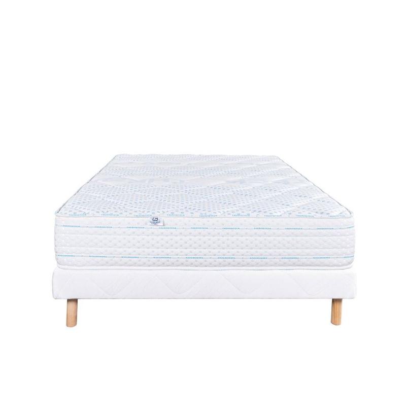 Ensemble matelas + sommier de luxe - THERMOTEC - 140x190 cm