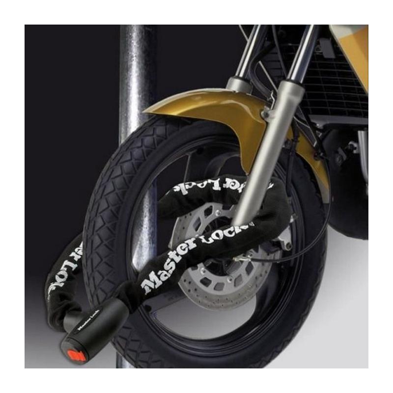 Chaîne Antivol Moto MASTER LOCK - 2 m - Idéale pour Motos et Scooters