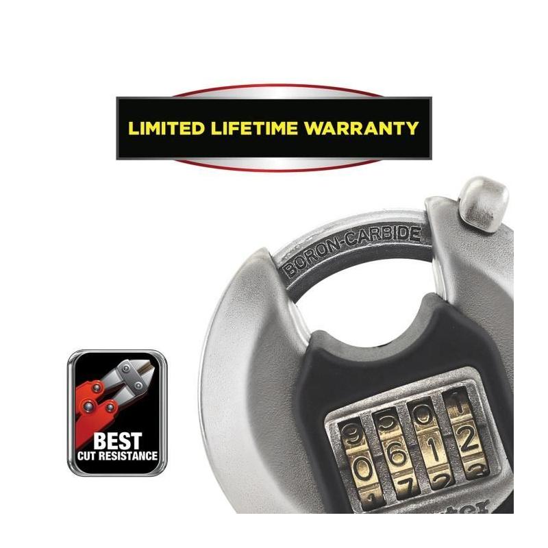 Cadenas Disque Excell 70mm en Acier Inoxydable - Master Lock M40EURDNUM