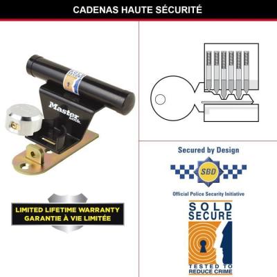 Antivol pour porte de garage basculante - MASTER LOCK - Barre de sécurité renforcée