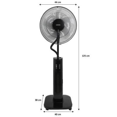 Ventilateur brumisateur sur pied 2 en 1 - Ø44 cm - 70 W - Télécommande