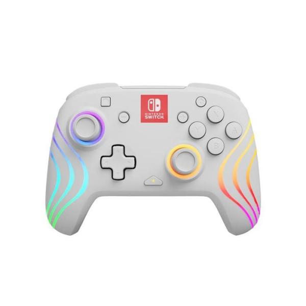 Manette de jeu - PDP - Afterglow Wave - Éclairage RVB - 2100 mAh - Nintendo Switch