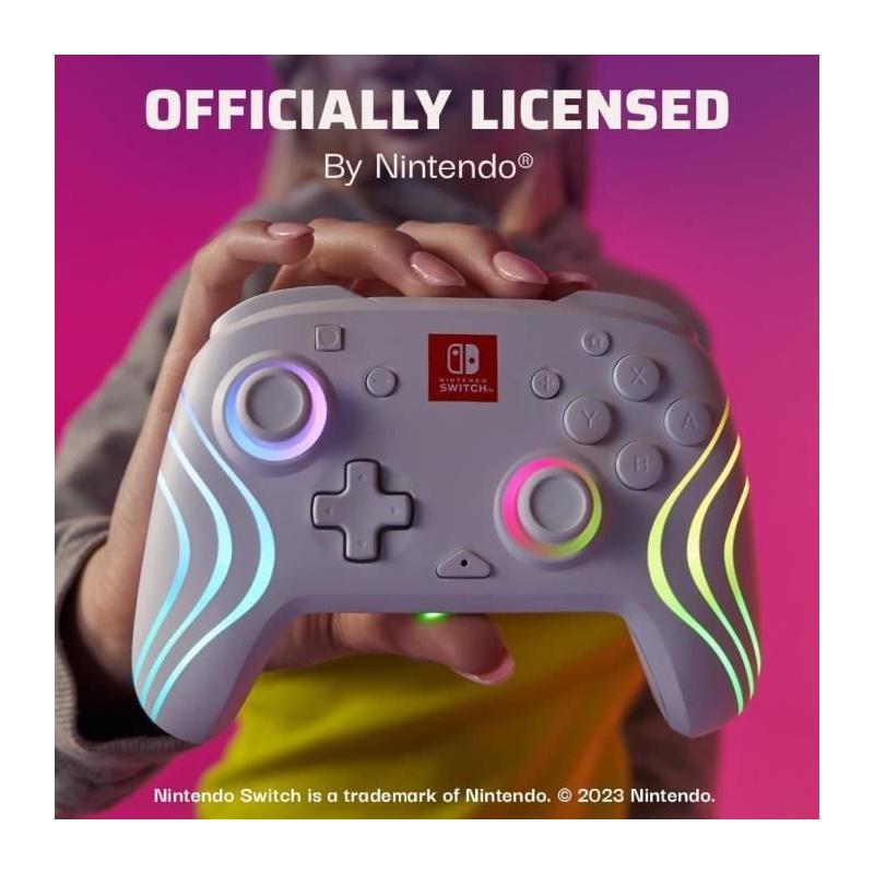 Manette de jeu PDP Afterglow Wave - Éclairage RVB - 2100 mAh