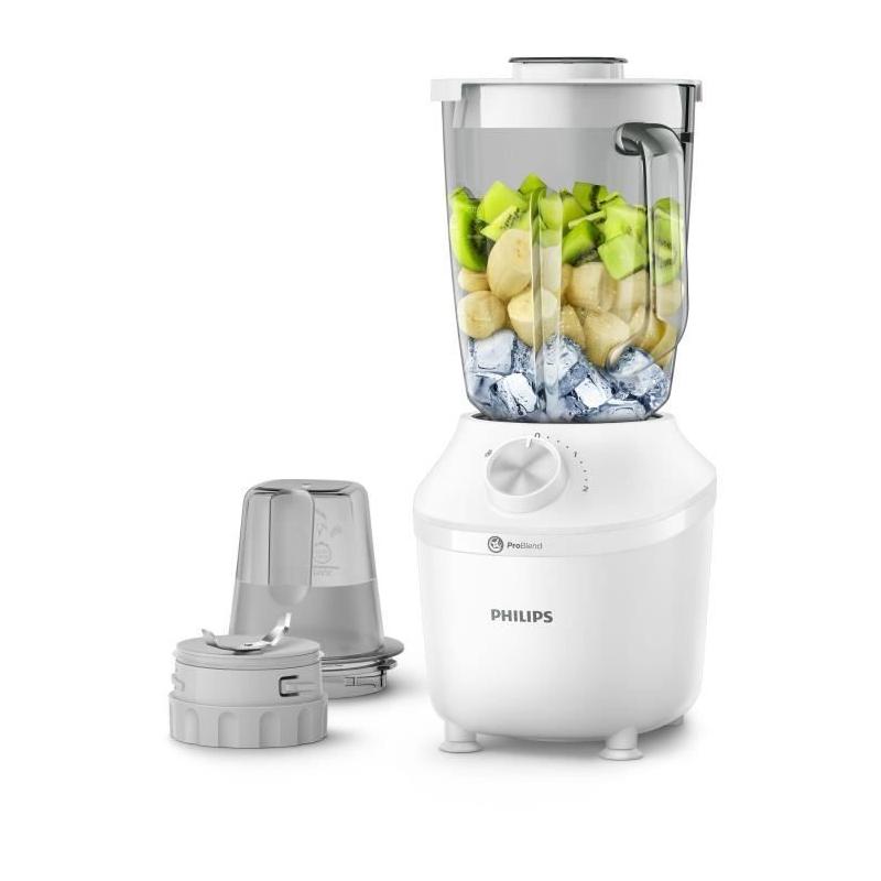Mélangeur PHILIPS Serie 3000 HR2291/20 - Verre 1.25L - 2 Vitesses - 600W