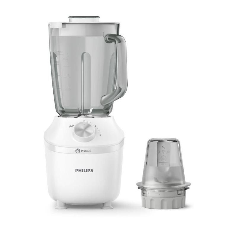 Mélangeur PHILIPS Serie 3000 HR2291/20 - Verre 1.25L - 2 Vitesses - 600W