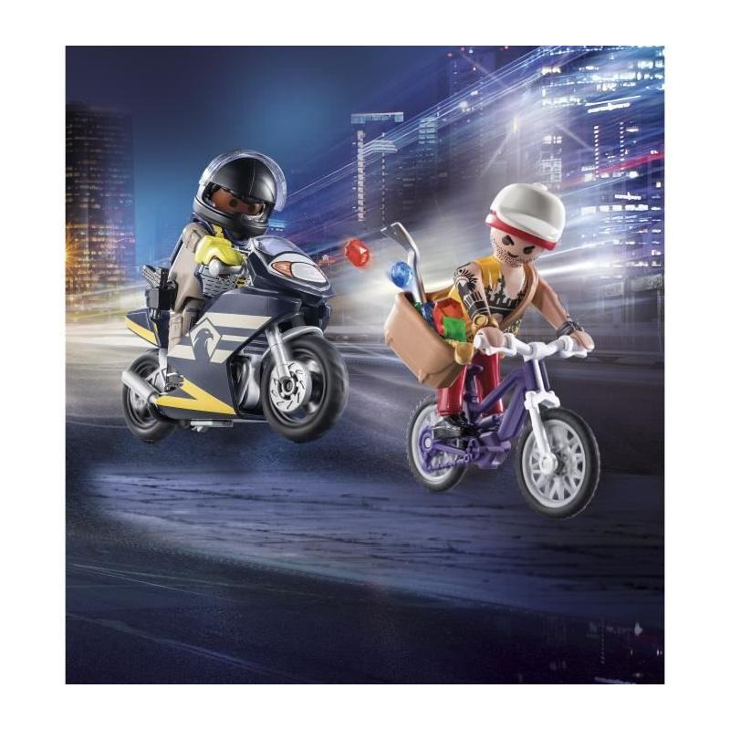 Starter Pack Agent et Voleur PLAYMOBIL 71255 - Pour des heures de jeu palpitantes !