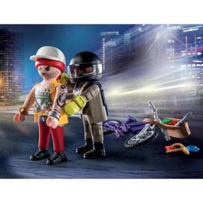 Starter Pack Agent et Voleur PLAYMOBIL 71255 - Pour des heures de jeu palpitantes !