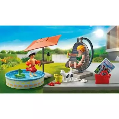 Découvrez le Set PLAYMOBIL 71476 Maman et enfant avec fauteuil suspendu