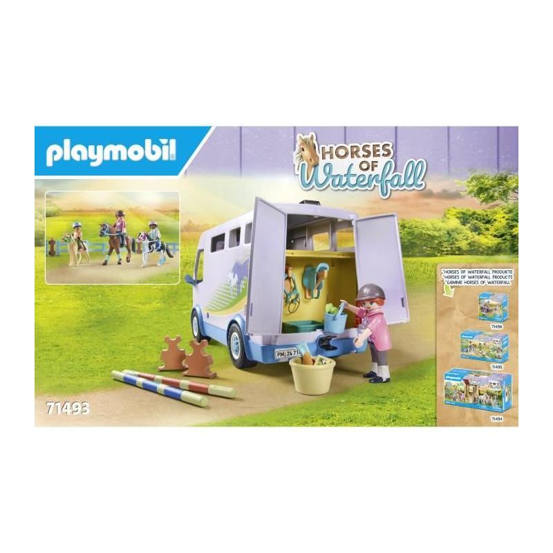 Jeu PLAYMOBIL 71493 Van pour cheval et poneys avec enclos - Horses of Waterfalls