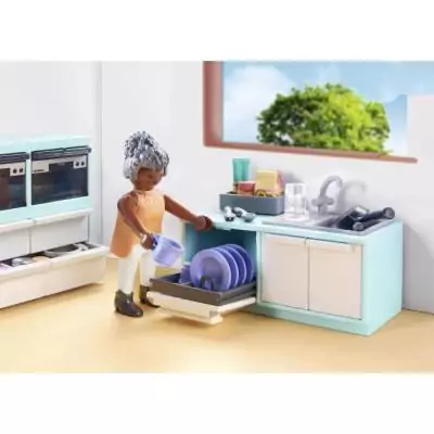 Découvrez la Cuisine avec îlot central Playmobil 71608 !