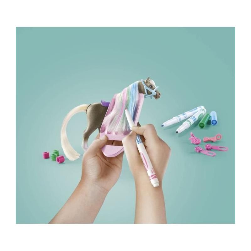 Colorie et joue avec le Cavalière et son cheval de la cascade PLAYMOBIL 71640!