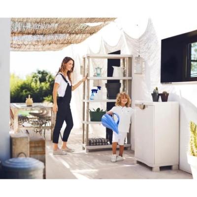 Armoire basse de rangement en résine PLASTIKEN - Compacte et pratique