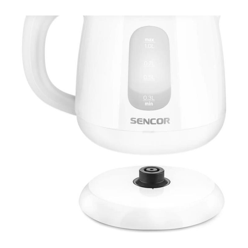 Bouilloire SENCOR SWK 1010WH - Design Blanc - 1100 W - 1 L