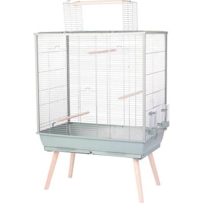 Cage surélevée pour oiseau Zolux - Vert - Spacieuse et design