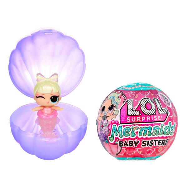 L.O.L. Surprise - Baby Mermaids - Queue de sirene change de couleur - 8 personnages a collectionner - Aléatoire