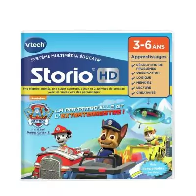 VTech Jeu Storio HD Pat' Patrouille