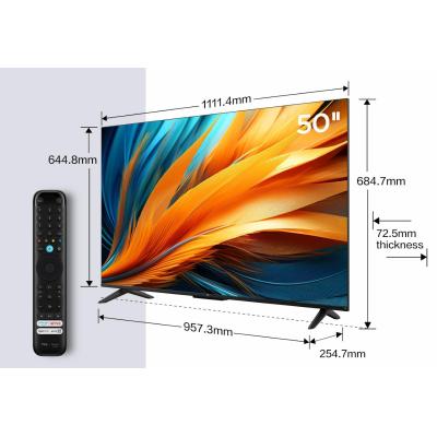 TCL 50PF650 TV 127 cm (50") 4K Ultra HD Smart TV Wifi Titane