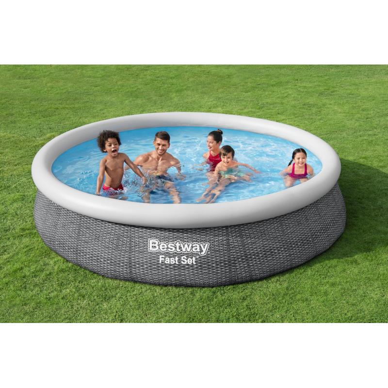 Bestway Fast Set Kit piscine gonflable ronde 3,66 m x 76 cm