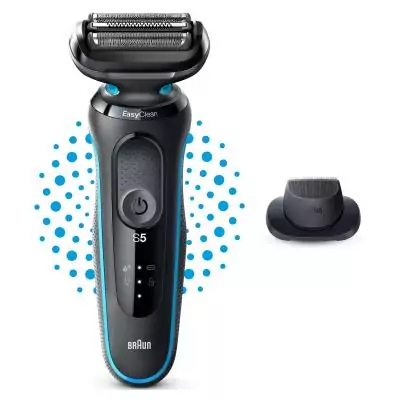 Braun Series 5 51-M1200s rasoir pour homme Rasoir à grille Tondeuse Noir, Bleu